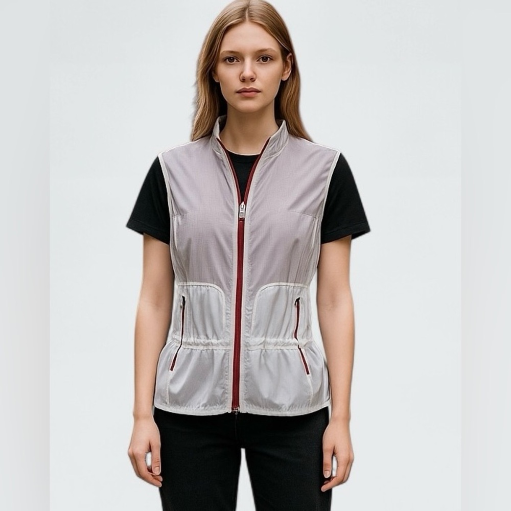 Cutter & Buck Annika Cinched Waist Women's Vest S Below Hips NEW